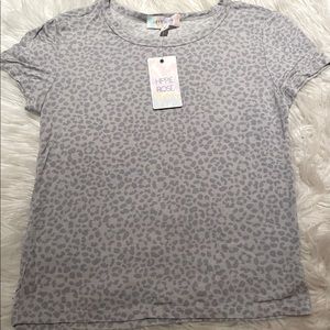 Hippie Rose: Super Soft Gray Leopard T-Shirt